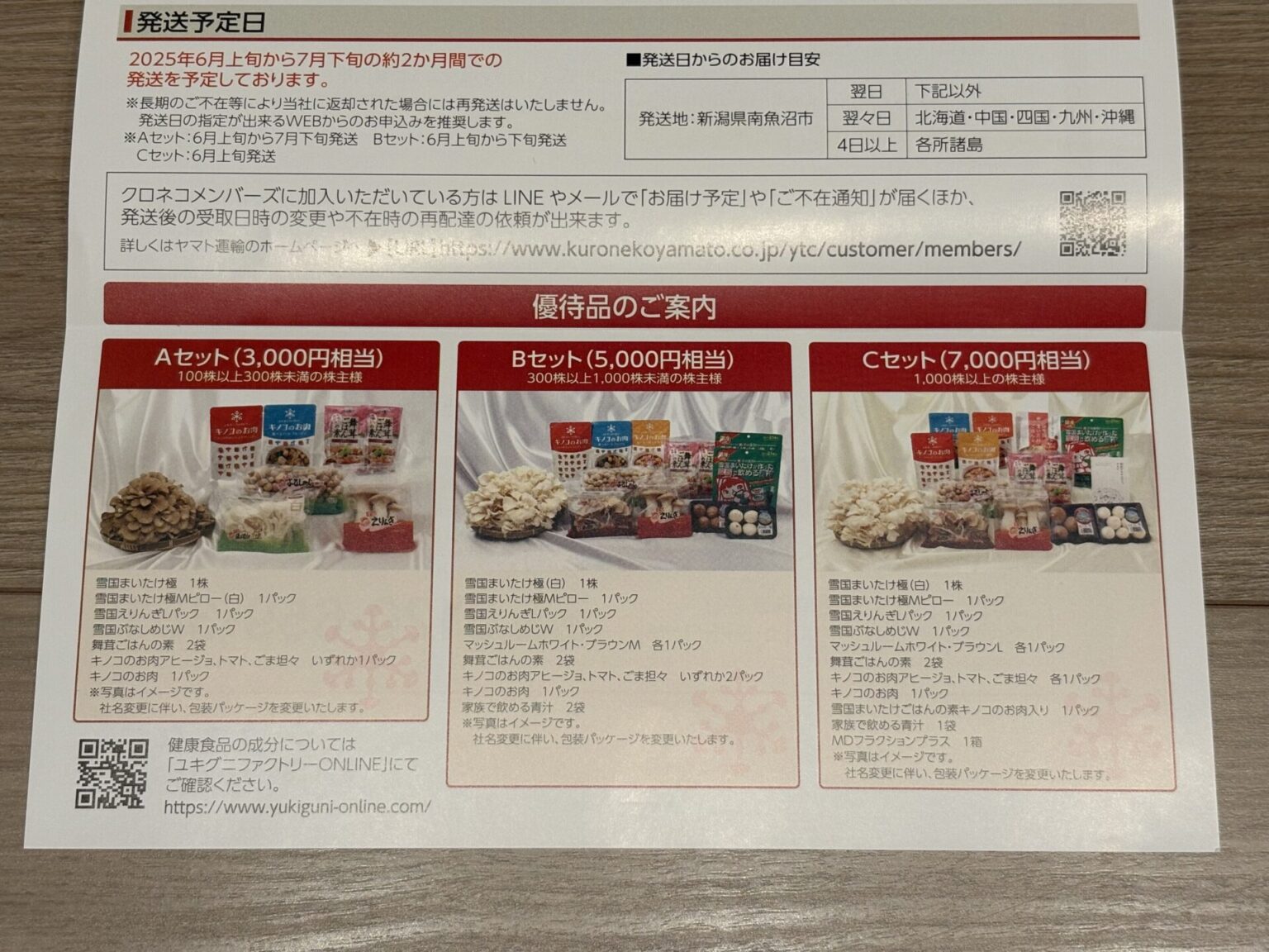 ユキグニファクトリー(1375)の株主優待の案内の到着!【2025年3月】 | ゆたくんの株式投資日記